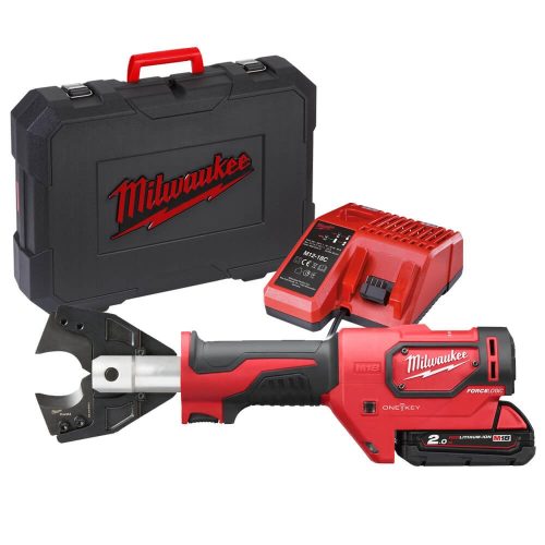 Milwaukee akkus hidraulikus kábelvágó M18 ONEHCC-201C CU/AL-SET 18V 2,0Ah