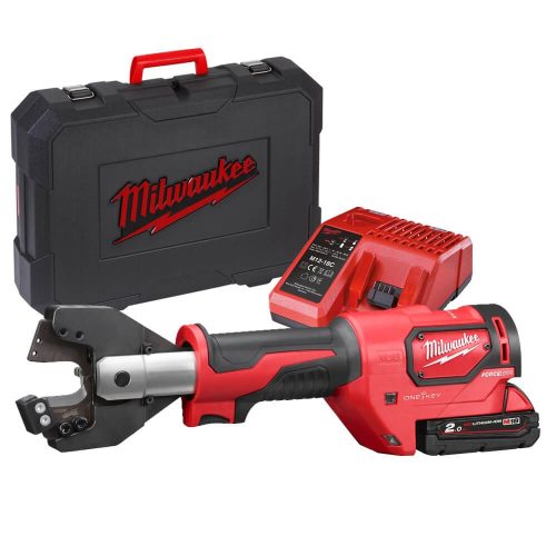 Milwaukee akkus hidraulikus kábelvágó M18 ONEHCC-201C ACSR SET 18V 2,0Ah