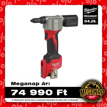 Milwaukee akkus popszegecselő M12 BPRT-0 12V alapgép