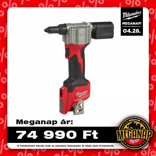 Milwaukee akkus popszegecselő M12 BPRT-0 12V alapgép