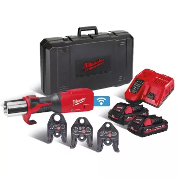   Milwaukee akkus hidraulikus présgép M18 ONEBLHPT-302C 12V 2x3,0Ah TH szett