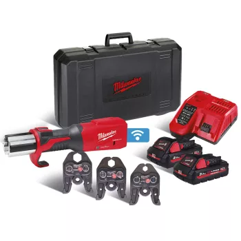   Milwaukee akkus hidraulikus présgép M18 ONEBLHPT-302C 12V 2x3,0Ah V szett