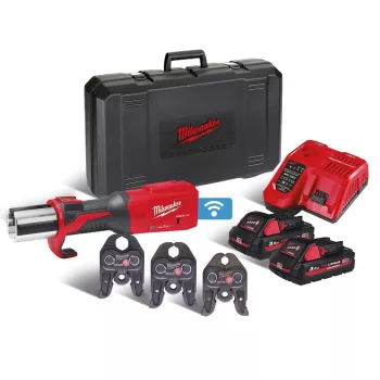   Milwaukee akkus hidraulikus présgép M18 ONEBLHPT-302C 12V 2x3,0Ah u szett