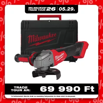   Milwaukee | akkus sarokcsiszoló M18 FSAG125X-0X 18V alapgép 125mm