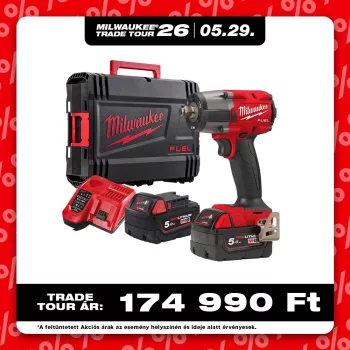   Milwaukee akkus ütvecsavarozó M18 FMTIW2F12-502X 18V 2x5,0Ah