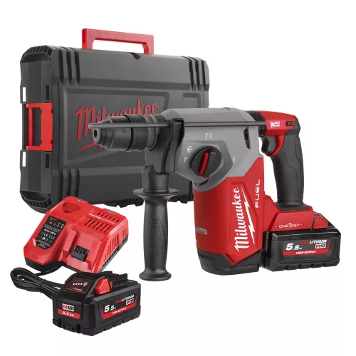 Milwaukee akkus SDS-Plus fúró-vésőkalapács M18 ONE FHX-552X 18V 2x5,5Ah