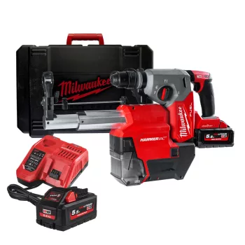   Milwaukee akkus SDS-Plus fúró-vésőkalapács M18 ONEFHXDEL-552C 18V 2x5,5Ah