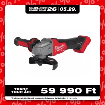   Milwaukee akkus sarokcsiszoló M18 FSAG125X-0 18V alapgép 125mm