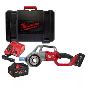   Milwaukee 1 1” akkus csőmenetvágó M18 FUEL M18 FPT114-802CA 2x8,0 Ah, szerszámkofferben