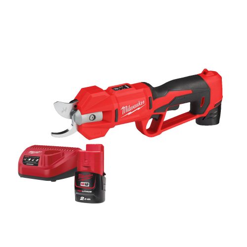 Milwaukee akkus metszőolló M12 BLPRS-202 12V 2x2,0 Ah, kartondobozban