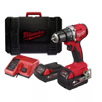   Milwaukee akkus ütvefúró-csavarozó M18 BLPDRC-422C 18V 1x4,0 Ah + 1x2,0Ah