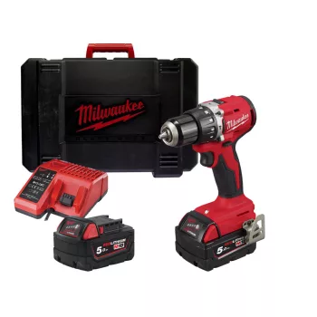   Milwaukee akkus ütvefúró-csavarozó M18 BLPDRC-502C 18V 2x5,0 Ah