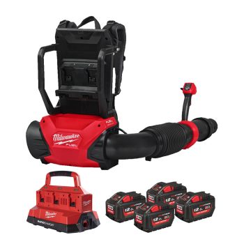   Milwaukkee dupla akkus háti lombfúvó M18 F2BPB-124 18V 4x12,0 Ah