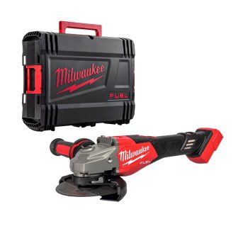   Milwaukee akkus sarokcsiszoló M18 FUEL FHSAG125XB2-0X 18V alapgép, HD kofferben
