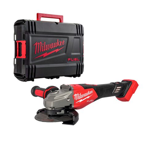 Milwaukee akkus sarokcsiszoló M18 FUEL FHSAG125XB2-0X 18V alapgép, HD kofferben