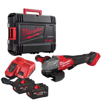   Milwaukee akkus sarokcsiszoló M18 FUEL FHSAGO125VXPDB2-802X 18V 2x8,0 Ah, HD kofferben