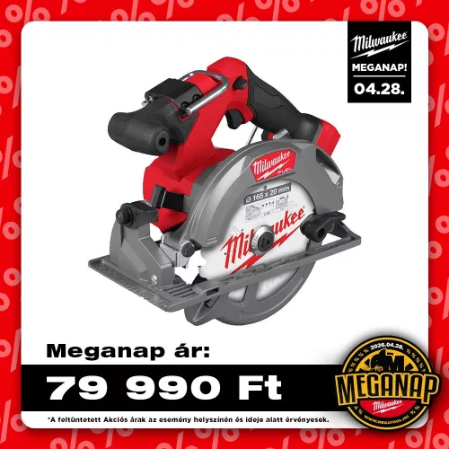 Milwaukee akkus körfűrész M18 FUEL FCS552-0 18V alapgép, kartondobozban