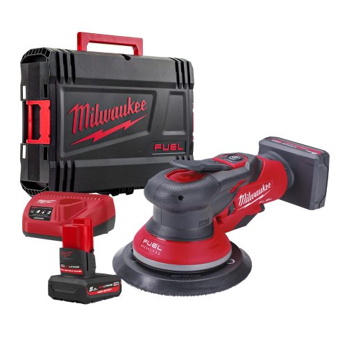 Milwaukee akkus excentercsiszoló M12 FROS2.5-502X 12V 2x5,0 Ah, Heavy Duty kofferben