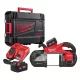 Milwaukee akkus szalagfűrész M18 FUEL FBS127-502C 18V 2x5,0 Ah, kofferben