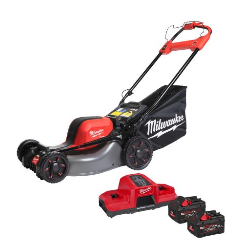 Milwaukee dupla akkus fűnyíró M18 F2LM46-802 18V 2x8,0 Ah FORGE akkumulátorral