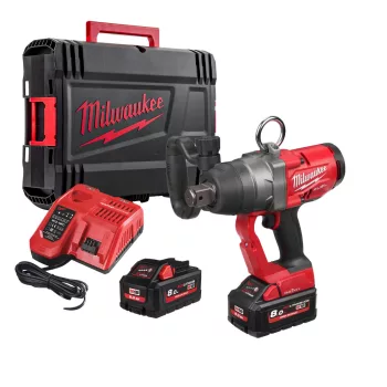   Milwaukee akkus ütvecsavarozó M18 ONEFHIWF1-802X 18V 2x8,0 Ah, HD kofferben