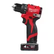 Milwaukee akkus fúró-csavarozó M12 BLDDRC-402C 12V 2x4,0 Ah, kofferben