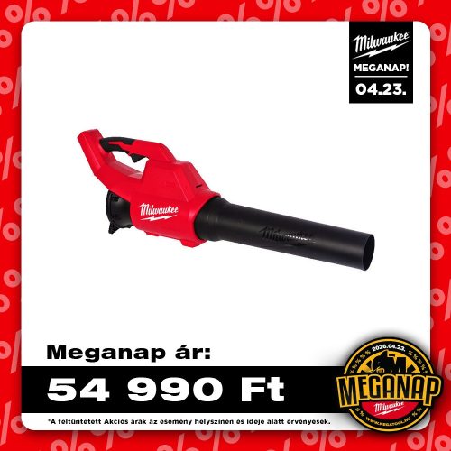 Milwaukee szénkefe nélküli lombfúvó M18 BLBLO-0 18V, akkumulátor és töltő nélkül