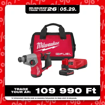   Milwaukee akkus fúrókalapács M12 FHAC16-501BRF 12V 1x5,0 Ah, szerszámtáskában