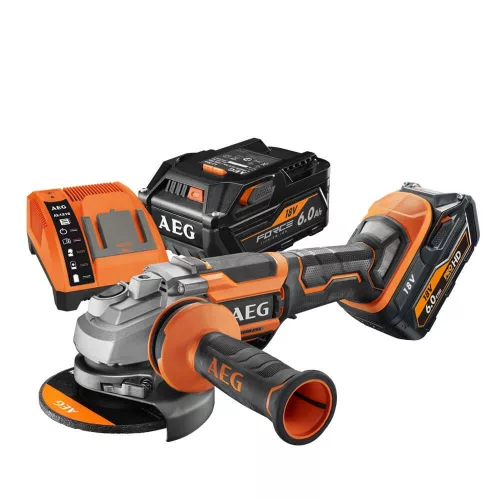 AEG akkus sarokcsiszoló BEWS 18-125 BL PX-602C 18V 2x6,0Ah, 125mm