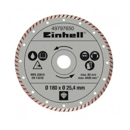 Einhell gyémánt vágókorong 180x25, 4mm turbo