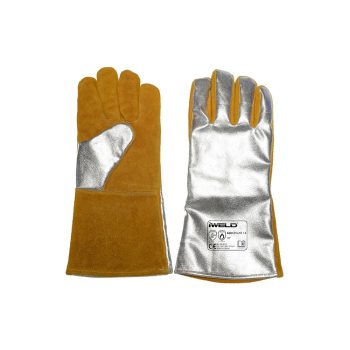   Iweld Alukevlár hegesztő védőkesztyű, bélelt, ALUMINIZÁLT kézháttal 14"