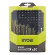 Ryobi vegyes fúró-csavarozó készlet RAK86MIXC 86 részes