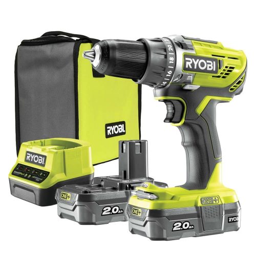 Ryobi akkus fúrócsavarozó R18DD3-220S 18V 2x2,0Ah