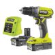 Ryobi akkus ütvefúró-csavarozó R18DD2-220S 18V 2x2,0Ah