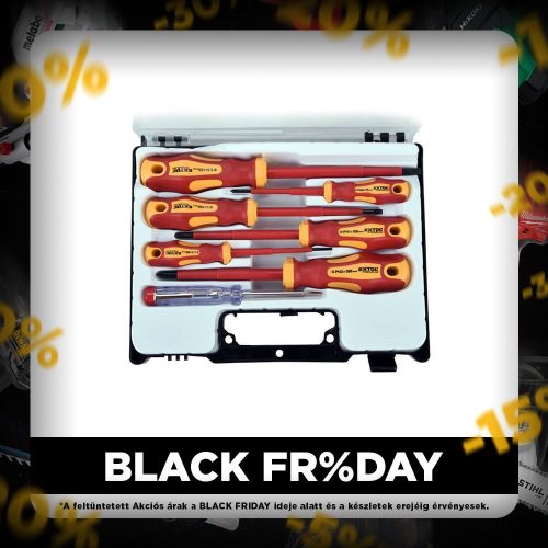 Extol Premium csavarhúzó készlet fáziskeresővel 7részes