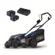 Scheppach akkus fűnyíró indukciós motor 4 in 1, BC-MP380-X-SET XL2, IXES 20V, 2x4Ah akku, töltő