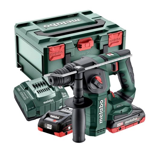 Metabo akkus SDS-Plus fúrókalapács BH 18 LTX BL 16 18V 2x4,0Ah Metabox kofferben