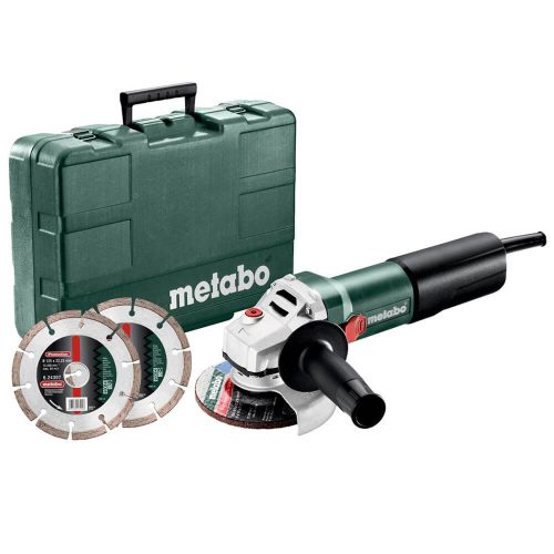 Metabo sarokcsiszoló + 2db gyémánttárcsa WEQ 1400-125 1400W, 125mm