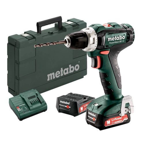 Metabo akkus fúrócsavarozó PowerMaxx BS 12 12V 2x2,0Ah