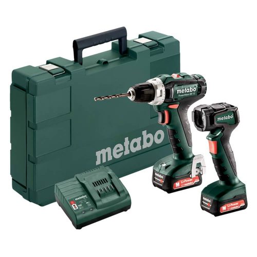 Metabo akkus gépszett PowerMaxx BS 12 + PowerMaxx ULA 12 LED 12V 2x2,0Ah