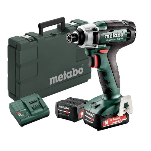 Metabo akkus ütvecsavarozó PowerMaxx SSD 12 12V 2x2,0Ah