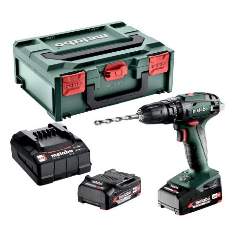 Metabo akkus ütvefúró-csavarbehajtó SB 18 18V 2x2,0Ah Metabox kofferben