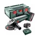 Metabo akkus sarokcsiszoló 18V W 18 L 9-125 Quick 2x5,2Ah Metabox kofferben, 125mm