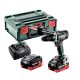 Metabo BS 18 LTX-3 BL Metal Akkus fúrócsavarozó 2x18 V/5,5 Ah, ASC 145, MetaBOX 145 L