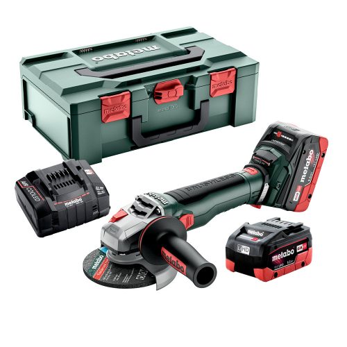 Metabo akkus sarokcsiszoló 18V WB 18 LT BL 11-125 Quick 2x5,5Ah Metabox kofferben, 125mm