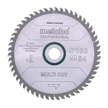   Metabo körfűrészlap univerzális akkus körfűrésszel 160x2,2x20mm, 54 fog