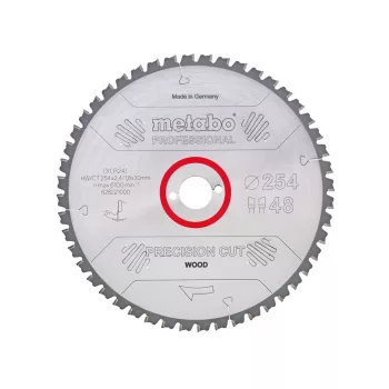Metabo körfűrészlap fához 254x2,4x30mm, 48 fog