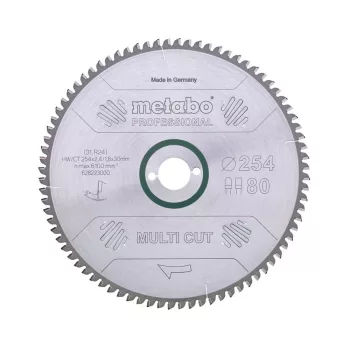 Metabo körfűrészlap univerzális 254x2,4x30mm, 80 fog