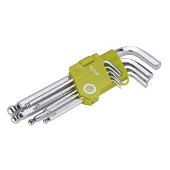   Extol Craft gömbfejű imbuszkulcs készlet Cr40 9 részes 1,5-10mm