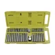 Extol BIT készlet HEX-TORX-XZN, 10mm, adapter 3/8" és 1/2", CrV, műanyag dobozban 40 részes